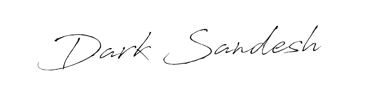 How to make Dark Sandesh name signature. Use Antro_Vectra style for creating short signs online. This is the latest handwritten sign. Dark Sandesh signature style 6 images and pictures png