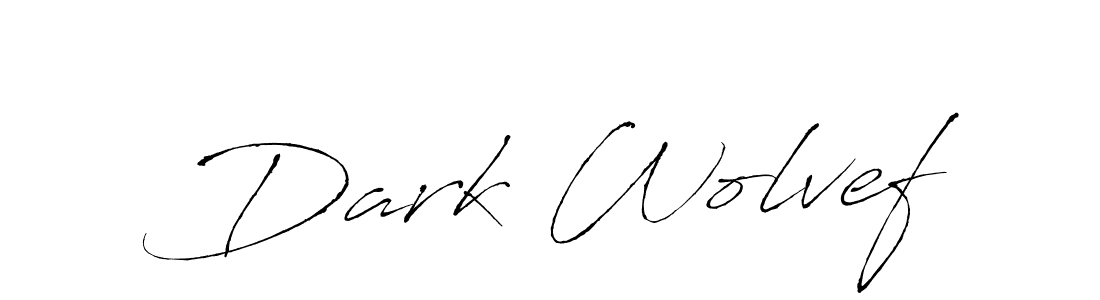 Create a beautiful signature design for name Dark Wolvef. With this signature (Antro_Vectra) fonts, you can make a handwritten signature for free. Dark Wolvef signature style 6 images and pictures png