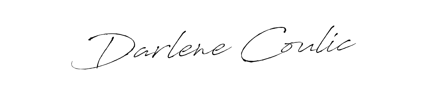 Similarly Antro_Vectra is the best handwritten signature design. Signature creator online .You can use it as an online autograph creator for name Darlene Coulic. Darlene Coulic signature style 6 images and pictures png