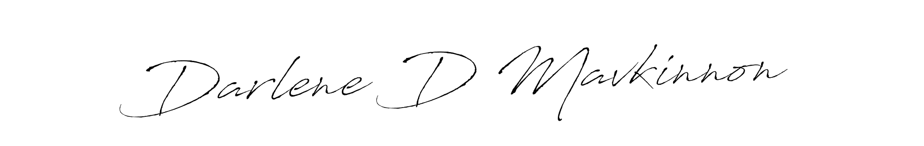 How to make Darlene D Mavkinnon name signature. Use Antro_Vectra style for creating short signs online. This is the latest handwritten sign. Darlene D Mavkinnon signature style 6 images and pictures png