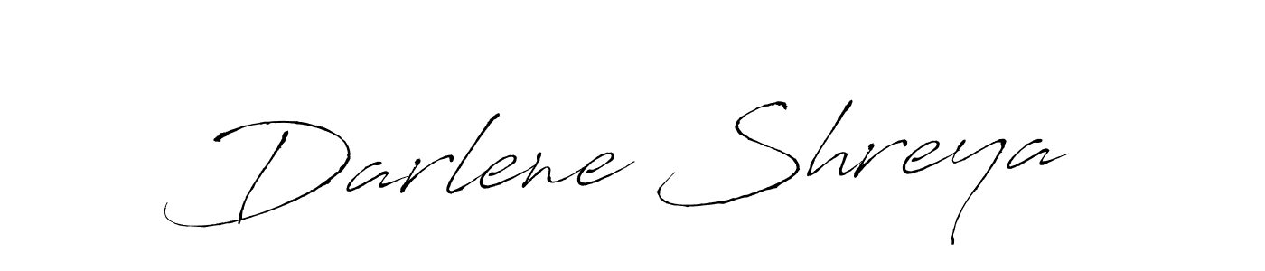 Create a beautiful signature design for name Darlene Shreya. With this signature (Antro_Vectra) fonts, you can make a handwritten signature for free. Darlene Shreya signature style 6 images and pictures png