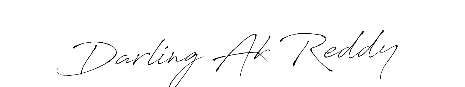 How to make Darling Ak Reddy name signature. Use Antro_Vectra style for creating short signs online. This is the latest handwritten sign. Darling Ak Reddy signature style 6 images and pictures png