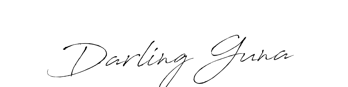 How to make Darling Guna signature? Antro_Vectra is a professional autograph style. Create handwritten signature for Darling Guna name. Darling Guna signature style 6 images and pictures png