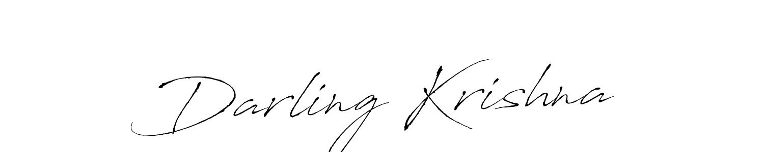 Use a signature maker to create a handwritten signature online. With this signature software, you can design (Antro_Vectra) your own signature for name Darling Krishna. Darling Krishna signature style 6 images and pictures png