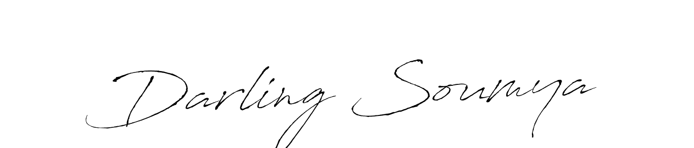 You should practise on your own different ways (Antro_Vectra) to write your name (Darling Soumya) in signature. don't let someone else do it for you. Darling Soumya signature style 6 images and pictures png