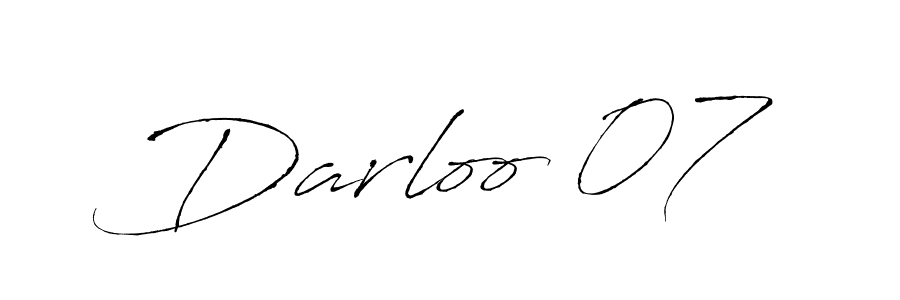 Design your own signature with our free online signature maker. With this signature software, you can create a handwritten (Antro_Vectra) signature for name Darloo 07. Darloo 07 signature style 6 images and pictures png