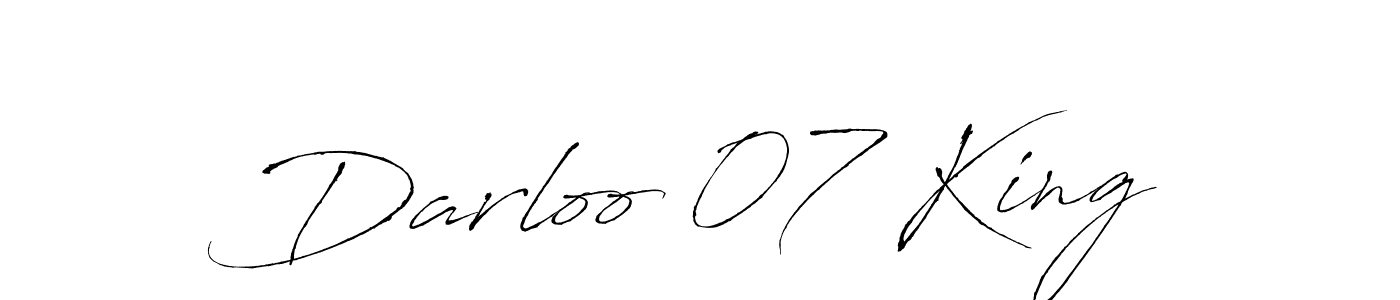 This is the best signature style for the Darloo 07 King name. Also you like these signature font (Antro_Vectra). Mix name signature. Darloo 07 King signature style 6 images and pictures png