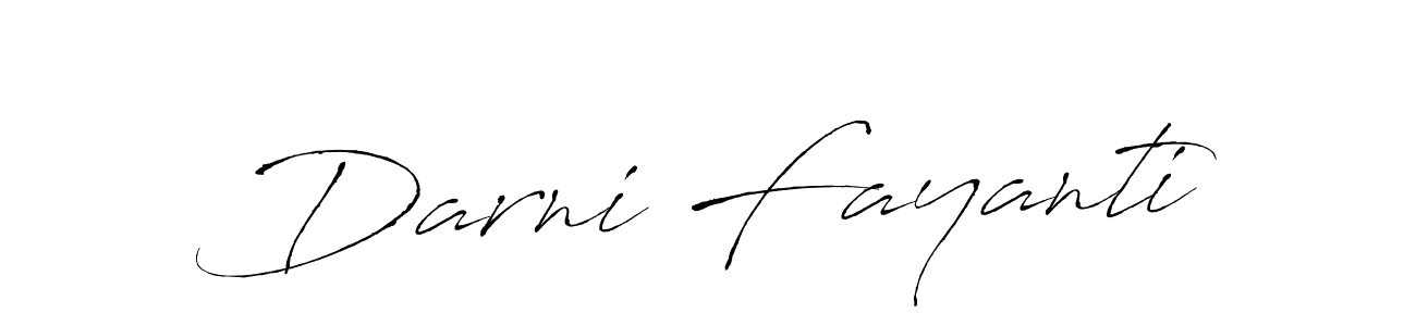 The best way (Antro_Vectra) to make a short signature is to pick only two or three words in your name. The name Darni Fayanti include a total of six letters. For converting this name. Darni Fayanti signature style 6 images and pictures png