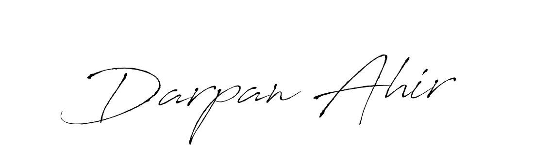 Create a beautiful signature design for name Darpan Ahir. With this signature (Antro_Vectra) fonts, you can make a handwritten signature for free. Darpan Ahir signature style 6 images and pictures png