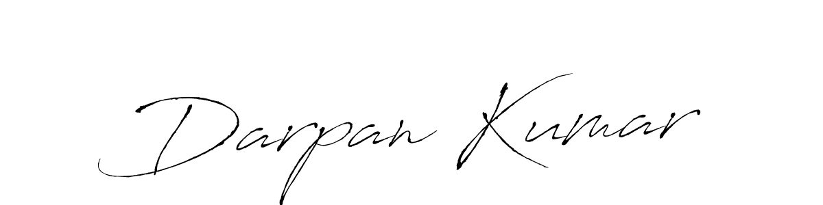 How to make Darpan Kumar signature? Antro_Vectra is a professional autograph style. Create handwritten signature for Darpan Kumar name. Darpan Kumar signature style 6 images and pictures png