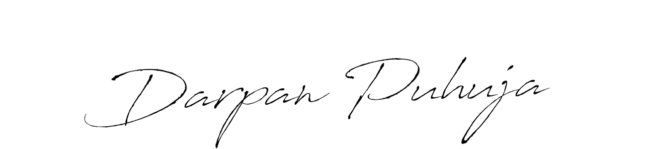This is the best signature style for the Darpan Puhuja name. Also you like these signature font (Antro_Vectra). Mix name signature. Darpan Puhuja signature style 6 images and pictures png