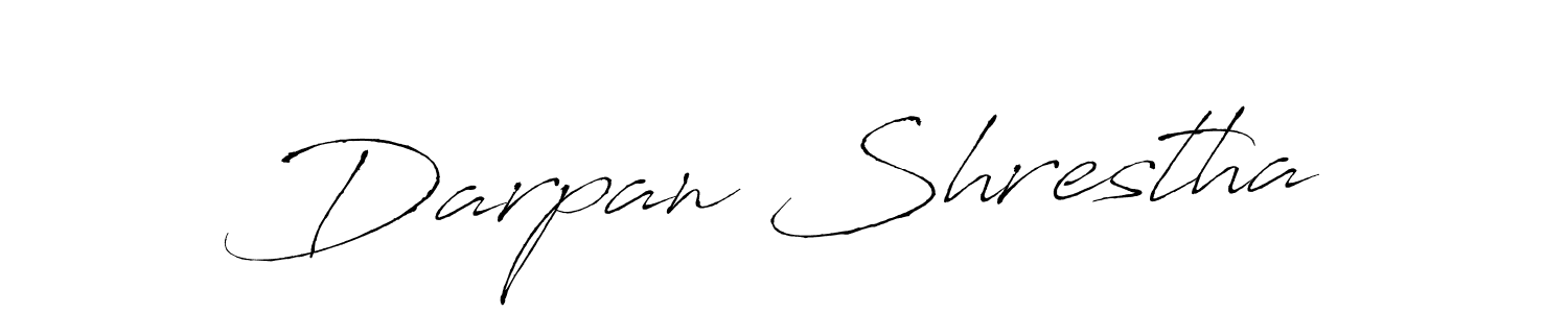 Create a beautiful signature design for name Darpan Shrestha. With this signature (Antro_Vectra) fonts, you can make a handwritten signature for free. Darpan Shrestha signature style 6 images and pictures png