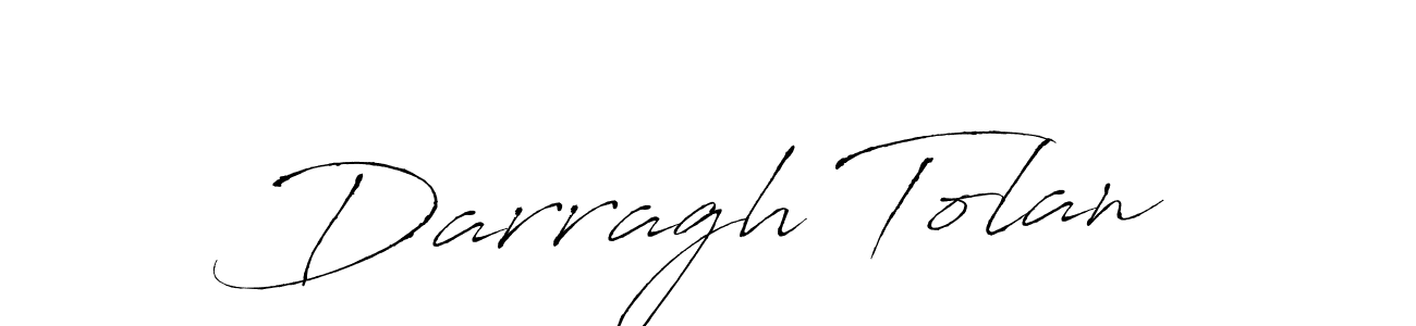 How to make Darragh Tolan name signature. Use Antro_Vectra style for creating short signs online. This is the latest handwritten sign. Darragh Tolan signature style 6 images and pictures png