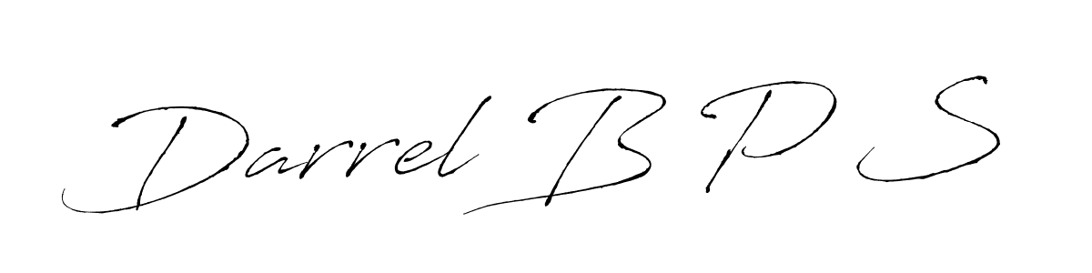 Create a beautiful signature design for name Darrel B P S. With this signature (Antro_Vectra) fonts, you can make a handwritten signature for free. Darrel B P S signature style 6 images and pictures png