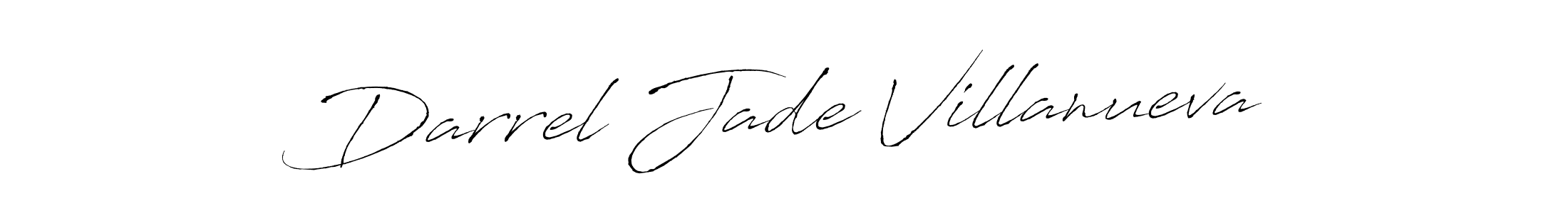 Darrel Jade Villanueva stylish signature style. Best Handwritten Sign (Antro_Vectra) for my name. Handwritten Signature Collection Ideas for my name Darrel Jade Villanueva. Darrel Jade Villanueva signature style 6 images and pictures png