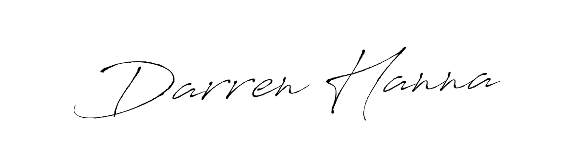 Design your own signature with our free online signature maker. With this signature software, you can create a handwritten (Antro_Vectra) signature for name Darren Hanna. Darren Hanna signature style 6 images and pictures png