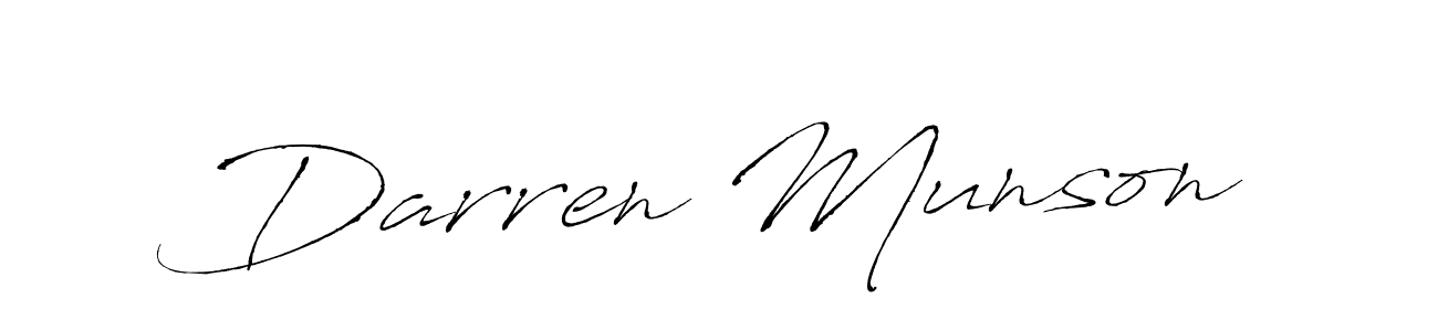 Darren Munson stylish signature style. Best Handwritten Sign (Antro_Vectra) for my name. Handwritten Signature Collection Ideas for my name Darren Munson. Darren Munson signature style 6 images and pictures png