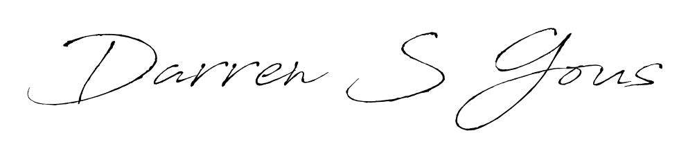 Practice writing Darren S Gous with the flow of Antro_Vectra lettering. A fantastic source of inspiration for developing your personal signature style. Darren S Gous signature style 6 images and pictures png