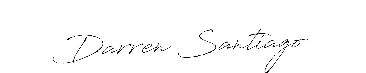 if you are searching for the best signature style for your name Darren Santiago. so please give up your signature search. here we have designed multiple signature styles  using Antro_Vectra. Darren Santiago signature style 6 images and pictures png