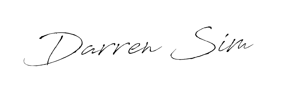 Antro_Vectra is a professional signature style that is perfect for those who want to add a touch of class to their signature. It is also a great choice for those who want to make their signature more unique. Get Darren Sim name to fancy signature for free. Darren Sim signature style 6 images and pictures png