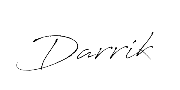 Make a beautiful signature design for name Darrik. With this signature (Antro_Vectra) style, you can create a handwritten signature for free. Darrik signature style 6 images and pictures png