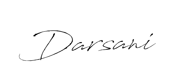 Use a signature maker to create a handwritten signature online. With this signature software, you can design (Antro_Vectra) your own signature for name Darsani. Darsani signature style 6 images and pictures png