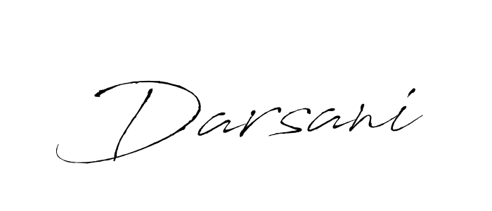 Use a signature maker to create a handwritten signature online. With this signature software, you can design (Antro_Vectra) your own signature for name Darsani. Darsani signature style 6 images and pictures png