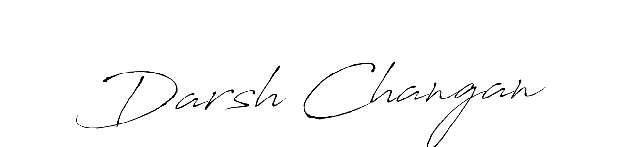 Darsh Changan stylish signature style. Best Handwritten Sign (Antro_Vectra) for my name. Handwritten Signature Collection Ideas for my name Darsh Changan. Darsh Changan signature style 6 images and pictures png