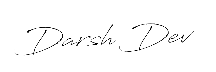 Design your own signature with our free online signature maker. With this signature software, you can create a handwritten (Antro_Vectra) signature for name Darsh Dev. Darsh Dev signature style 6 images and pictures png