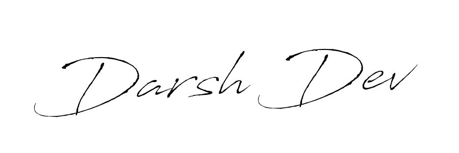 Design your own signature with our free online signature maker. With this signature software, you can create a handwritten (Antro_Vectra) signature for name Darsh Dev. Darsh Dev signature style 6 images and pictures png