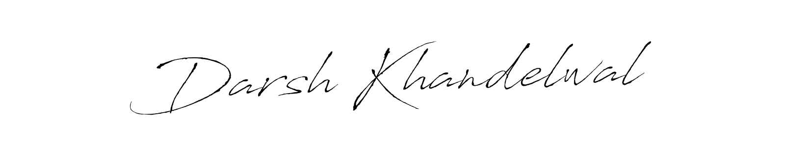 Design your own signature with our free online signature maker. With this signature software, you can create a handwritten (Antro_Vectra) signature for name Darsh Khandelwal. Darsh Khandelwal signature style 6 images and pictures png