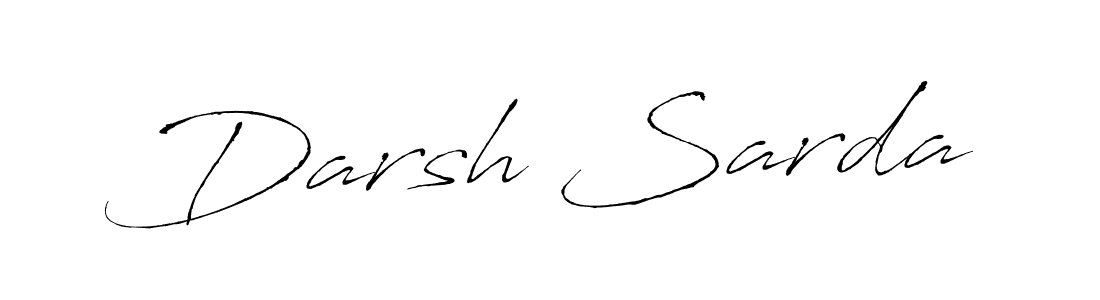 Create a beautiful signature design for name Darsh Sarda. With this signature (Antro_Vectra) fonts, you can make a handwritten signature for free. Darsh Sarda signature style 6 images and pictures png