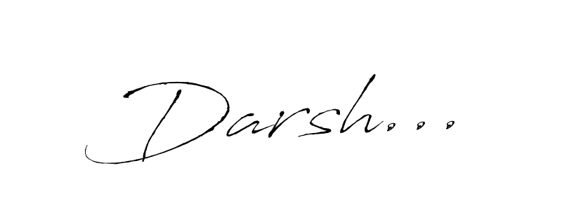 Darsh... stylish signature style. Best Handwritten Sign (Antro_Vectra) for my name. Handwritten Signature Collection Ideas for my name Darsh.... Darsh... signature style 6 images and pictures png