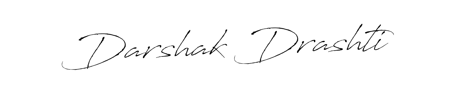 It looks lik you need a new signature style for name Darshak Drashti. Design unique handwritten (Antro_Vectra) signature with our free signature maker in just a few clicks. Darshak Drashti signature style 6 images and pictures png