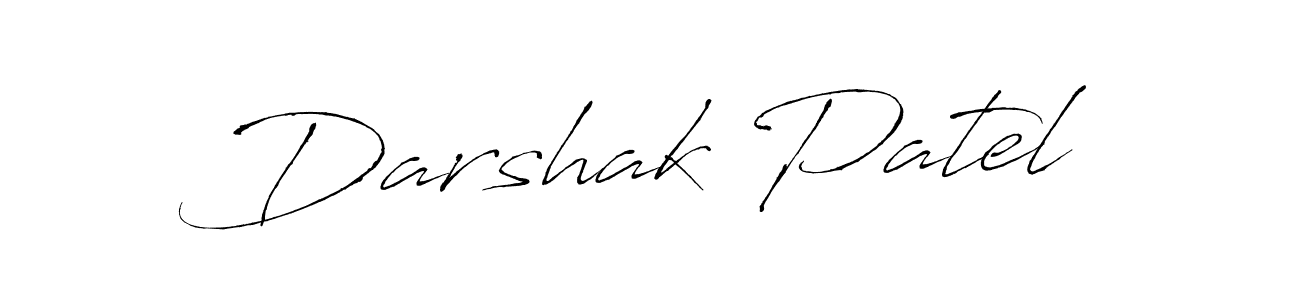 Use a signature maker to create a handwritten signature online. With this signature software, you can design (Antro_Vectra) your own signature for name Darshak Patel. Darshak Patel signature style 6 images and pictures png