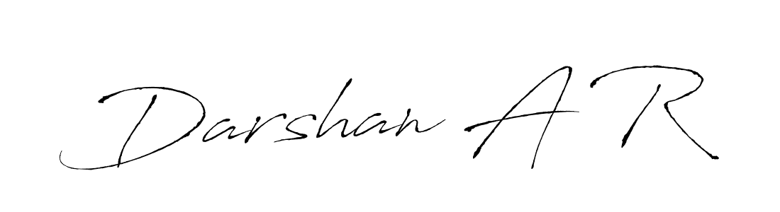 Create a beautiful signature design for name Darshan A R. With this signature (Antro_Vectra) fonts, you can make a handwritten signature for free. Darshan A R signature style 6 images and pictures png