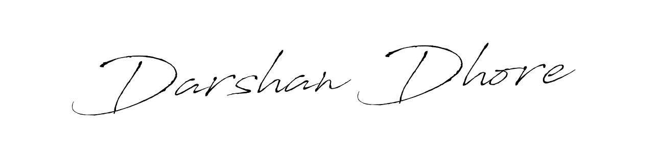 Use a signature maker to create a handwritten signature online. With this signature software, you can design (Antro_Vectra) your own signature for name Darshan Dhore. Darshan Dhore signature style 6 images and pictures png