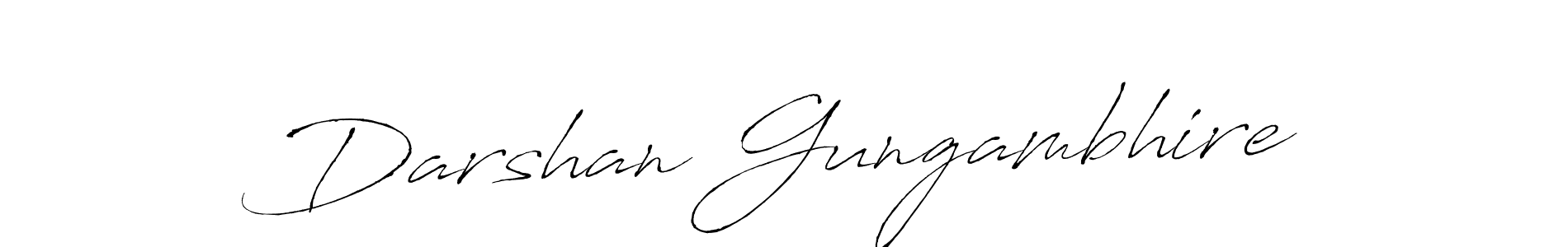 How to make Darshan Gungambhire name signature. Use Antro_Vectra style for creating short signs online. This is the latest handwritten sign. Darshan Gungambhire signature style 6 images and pictures png