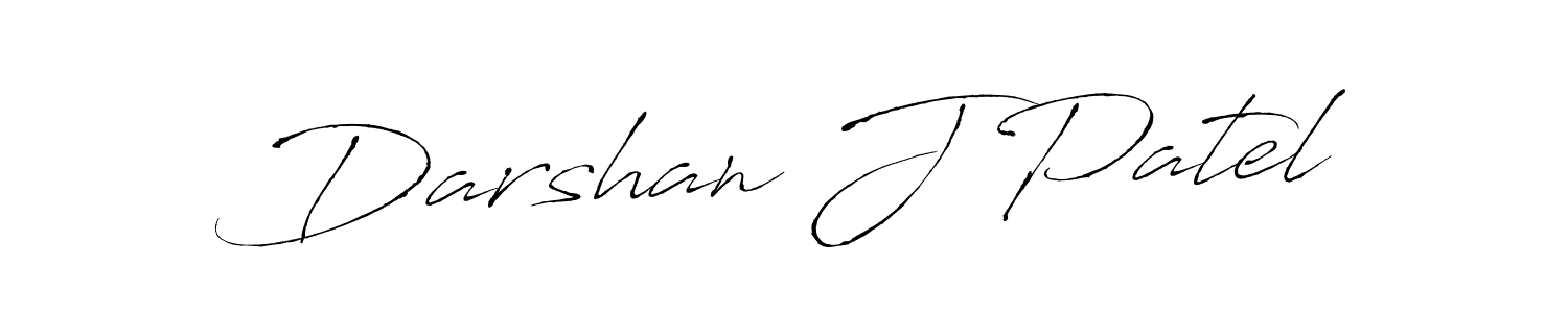 Design your own signature with our free online signature maker. With this signature software, you can create a handwritten (Antro_Vectra) signature for name Darshan J Patel. Darshan J Patel signature style 6 images and pictures png