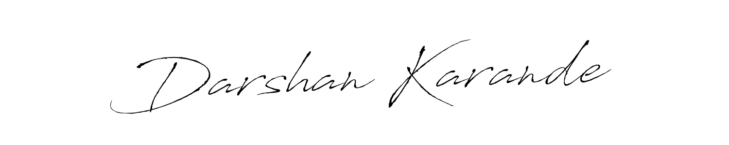 Use a signature maker to create a handwritten signature online. With this signature software, you can design (Antro_Vectra) your own signature for name Darshan Karande. Darshan Karande signature style 6 images and pictures png