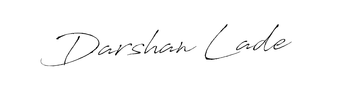 Also we have Darshan Lade name is the best signature style. Create professional handwritten signature collection using Antro_Vectra autograph style. Darshan Lade signature style 6 images and pictures png