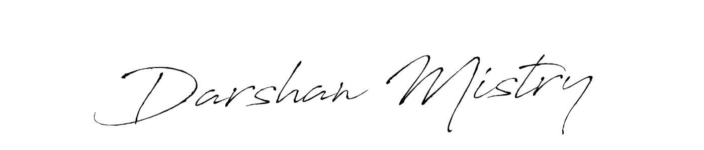Make a beautiful signature design for name Darshan Mistry. With this signature (Antro_Vectra) style, you can create a handwritten signature for free. Darshan Mistry signature style 6 images and pictures png