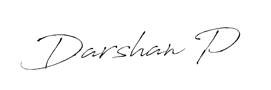 It looks lik you need a new signature style for name Darshan P. Design unique handwritten (Antro_Vectra) signature with our free signature maker in just a few clicks. Darshan P signature style 6 images and pictures png