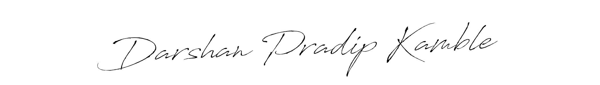 The best way (Antro_Vectra) to make a short signature is to pick only two or three words in your name. The name Darshan Pradip Kamble include a total of six letters. For converting this name. Darshan Pradip Kamble signature style 6 images and pictures png
