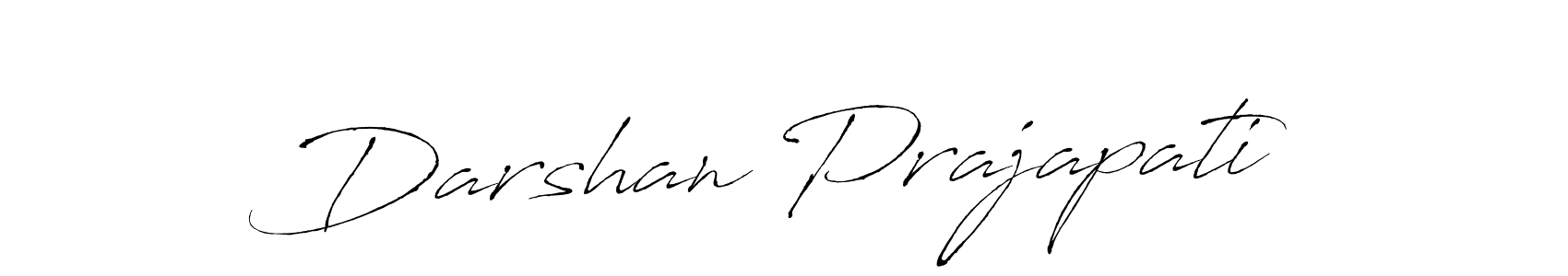 Design your own signature with our free online signature maker. With this signature software, you can create a handwritten (Antro_Vectra) signature for name Darshan Prajapati. Darshan Prajapati signature style 6 images and pictures png