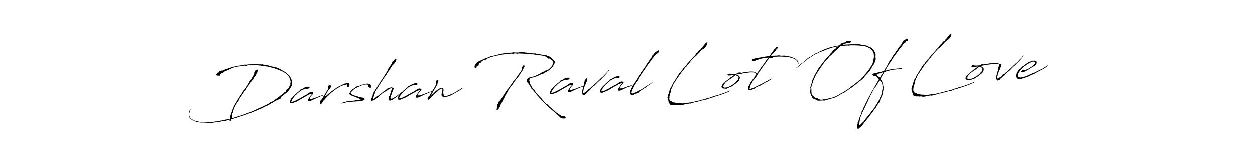 Also we have Darshan Raval Lot Of Love name is the best signature style. Create professional handwritten signature collection using Antro_Vectra autograph style. Darshan Raval Lot Of Love signature style 6 images and pictures png