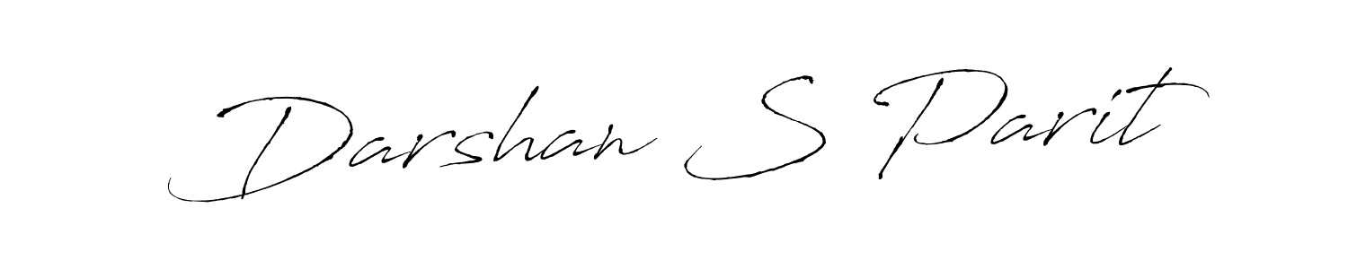 Also we have Darshan S Parit name is the best signature style. Create professional handwritten signature collection using Antro_Vectra autograph style. Darshan S Parit signature style 6 images and pictures png