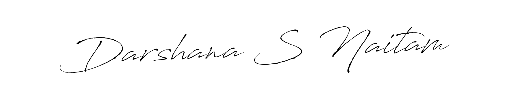 The best way (Antro_Vectra) to make a short signature is to pick only two or three words in your name. The name Darshana S Naitam include a total of six letters. For converting this name. Darshana S Naitam signature style 6 images and pictures png