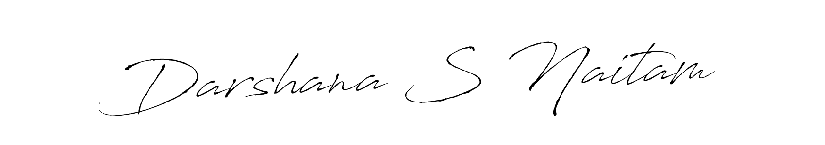 The best way (Antro_Vectra) to make a short signature is to pick only two or three words in your name. The name Darshana S Naitam include a total of six letters. For converting this name. Darshana S Naitam signature style 6 images and pictures png