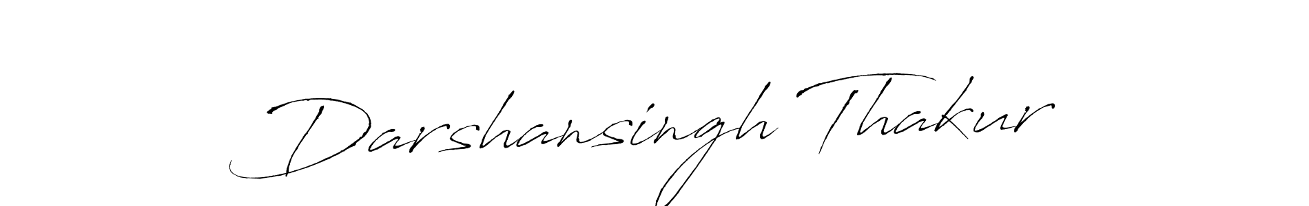 How to make Darshansingh Thakur name signature. Use Antro_Vectra style for creating short signs online. This is the latest handwritten sign. Darshansingh Thakur signature style 6 images and pictures png